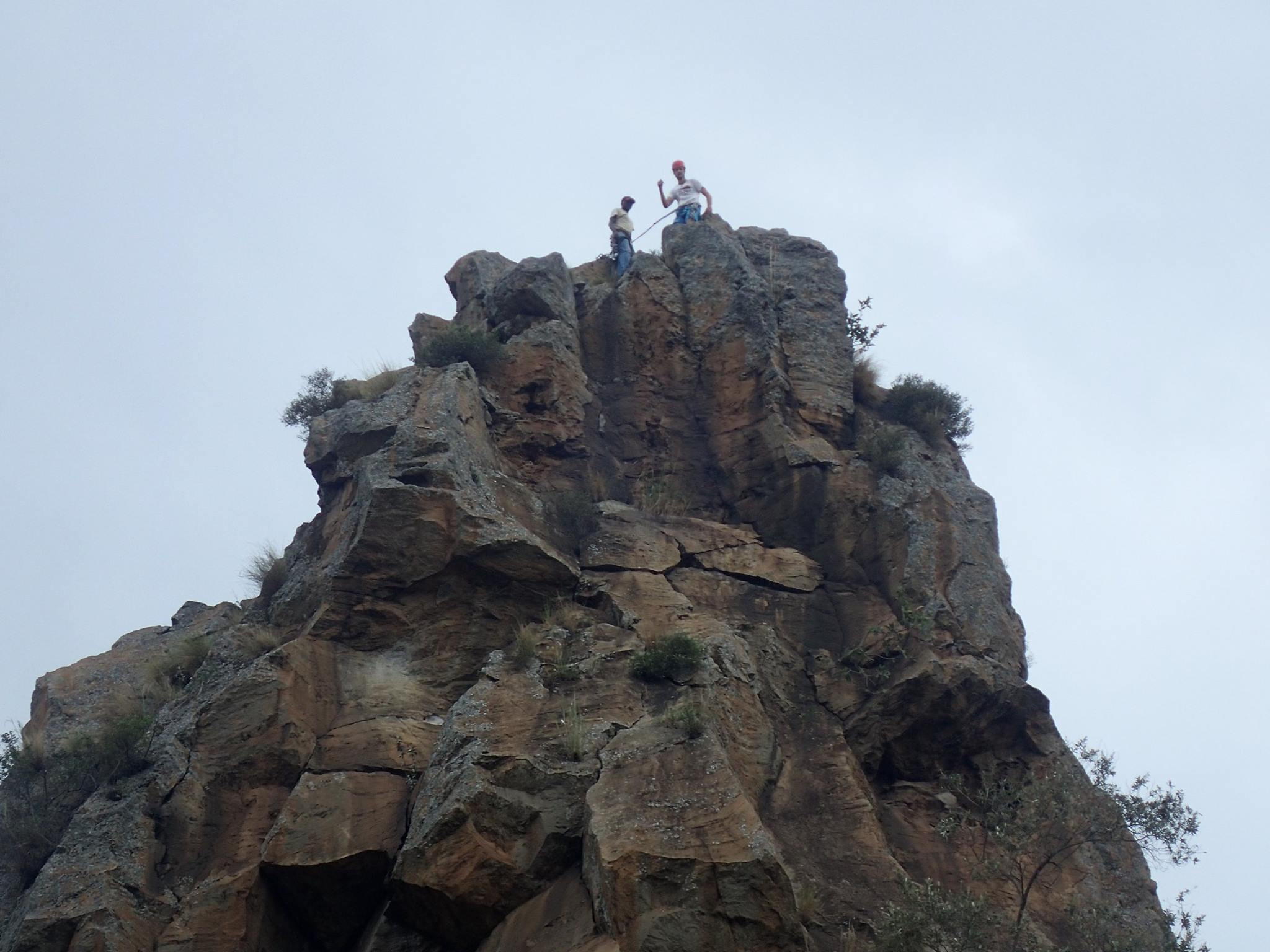 Guided rock-climbing session at Fischer's Tower in Hell's Gate National Park, Naivasha, Kenya — Bush Walker Adventures